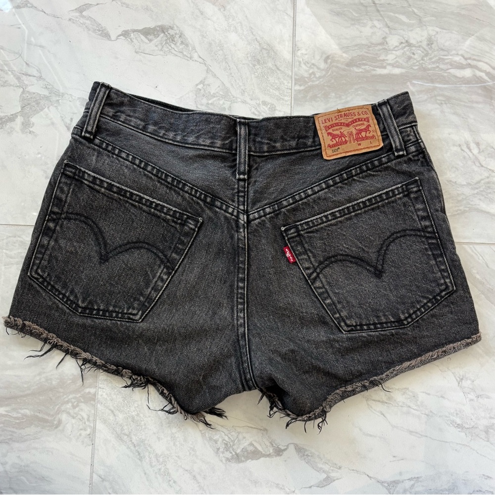 Levi’s high waisted jean shorts